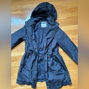 A New Day Black Rain Jacket, women’s XS